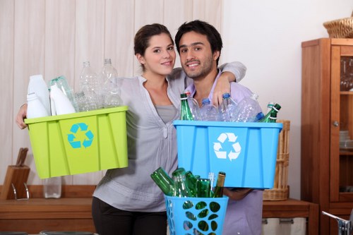 Team handling business waste removal