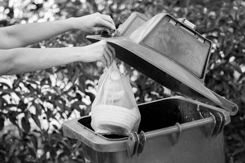 Recycling facilities handling different waste types